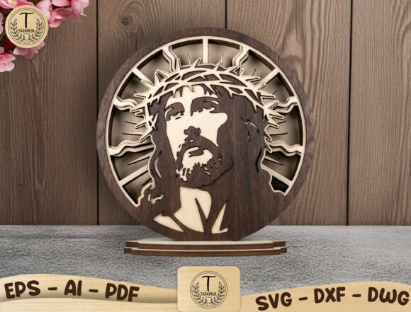 Download Layered Jesus Laser Cut File SVG - Cut file Collection