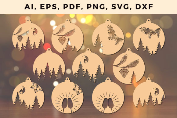 Download Christmas Ornaments Craft Cut File SVG - Cut file Collection