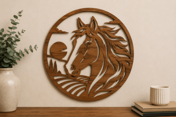 Download Horse Wall Art SVG Laser Cut File - Cut file Collection
