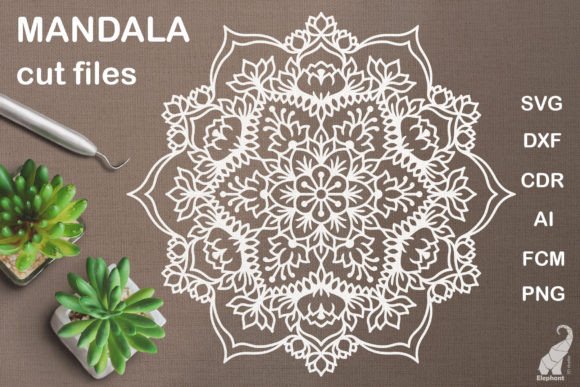Download Floral Mandala SVG Cut File - Cut file Collection