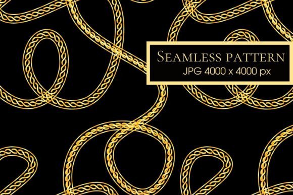 Download Bohemian Pattern with Gold Chains - Bohemian pattern Collection