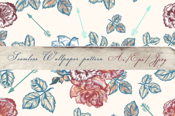 Download Fashion Bohemian Pattern Arrows, Roses - Bohemian pattern Collection