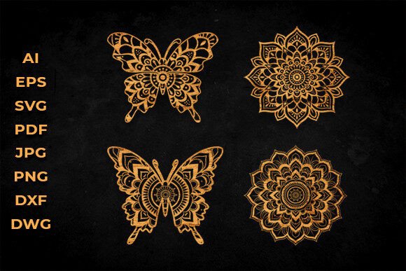 Download 3D Butterfly Mandala Svg Laser Cut Files - Cut file Collection